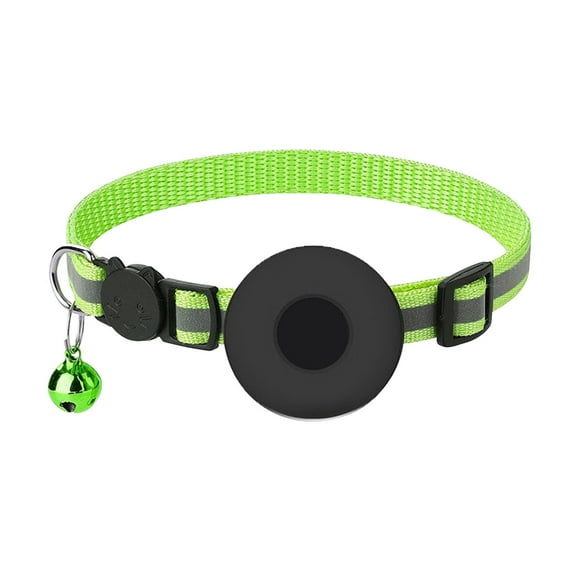 Airtag Cat Collar Breakaway Reflective Adjustable Strap with Secure Holder for Enhanced Pet