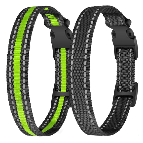 Reflective Adjustable Replacement Strap for Dog Shock Training Bark Collar, Ultra Comfy Soft Breathable, Most of Electronic Training Collar