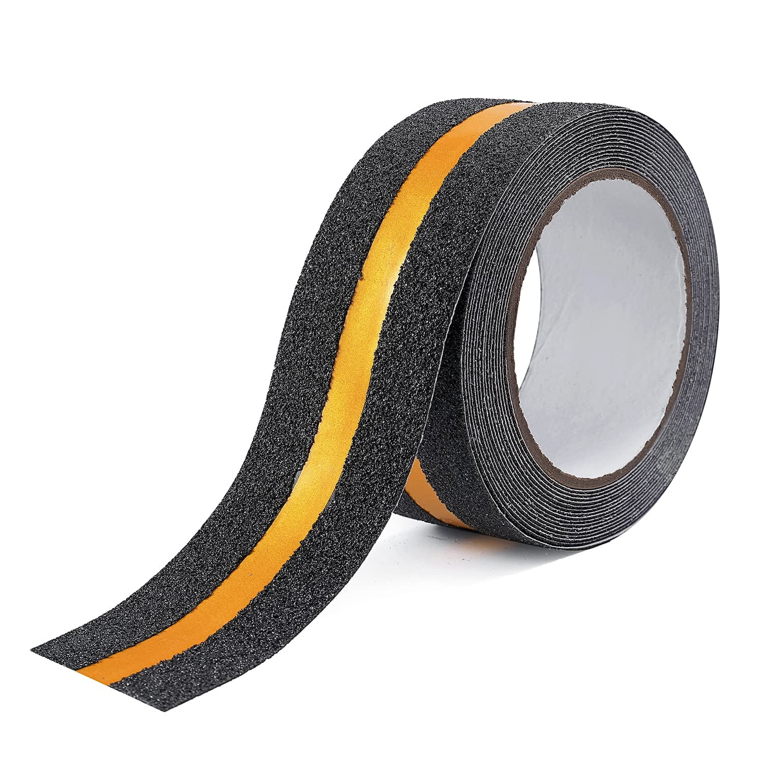 Reflective Anti Slip Grip Tape 2" x 16.5Ft, Black Enhance Safety on