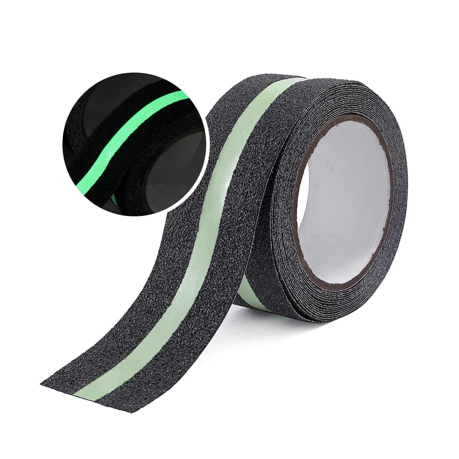 Reflective Anti Slip Grip Tape 2" x 16.5Ft, Black Enhance Safety on Wet Surfaces Perfect