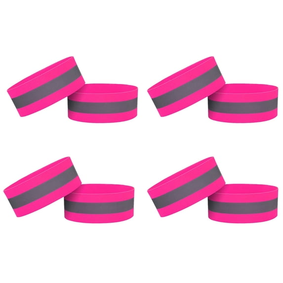 Reflective Armbands for Running, Usavan 8-Pack High Visibility Reflective Straps, Adjustable Elastic Safety Bands for Night Cycling Jogging Outdoor Sports