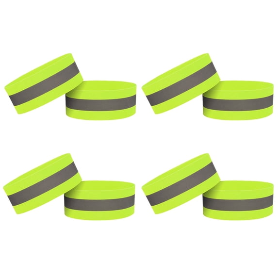 Reflective Armbands for Running, Usavan 8-Pack High Visibility Reflective Straps, Adjustable Elastic Safety Bands for Night Cycling Jogging Outdoor Sports