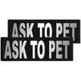 thumbnail image 1 of Reflective "Ask To Pet" Patches, Set of 2 Size: A, 1 of 1