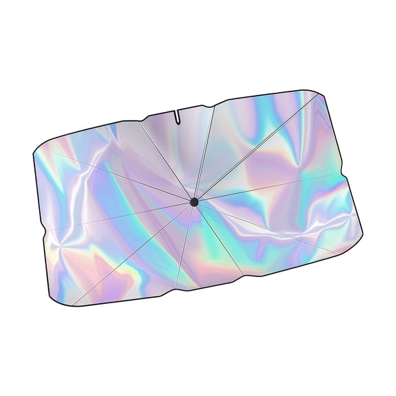 Reflective Auto Sun Visors Expandable To 140X75Cm For Full Windshield Coverage And Storage Quick Setups Sunshade