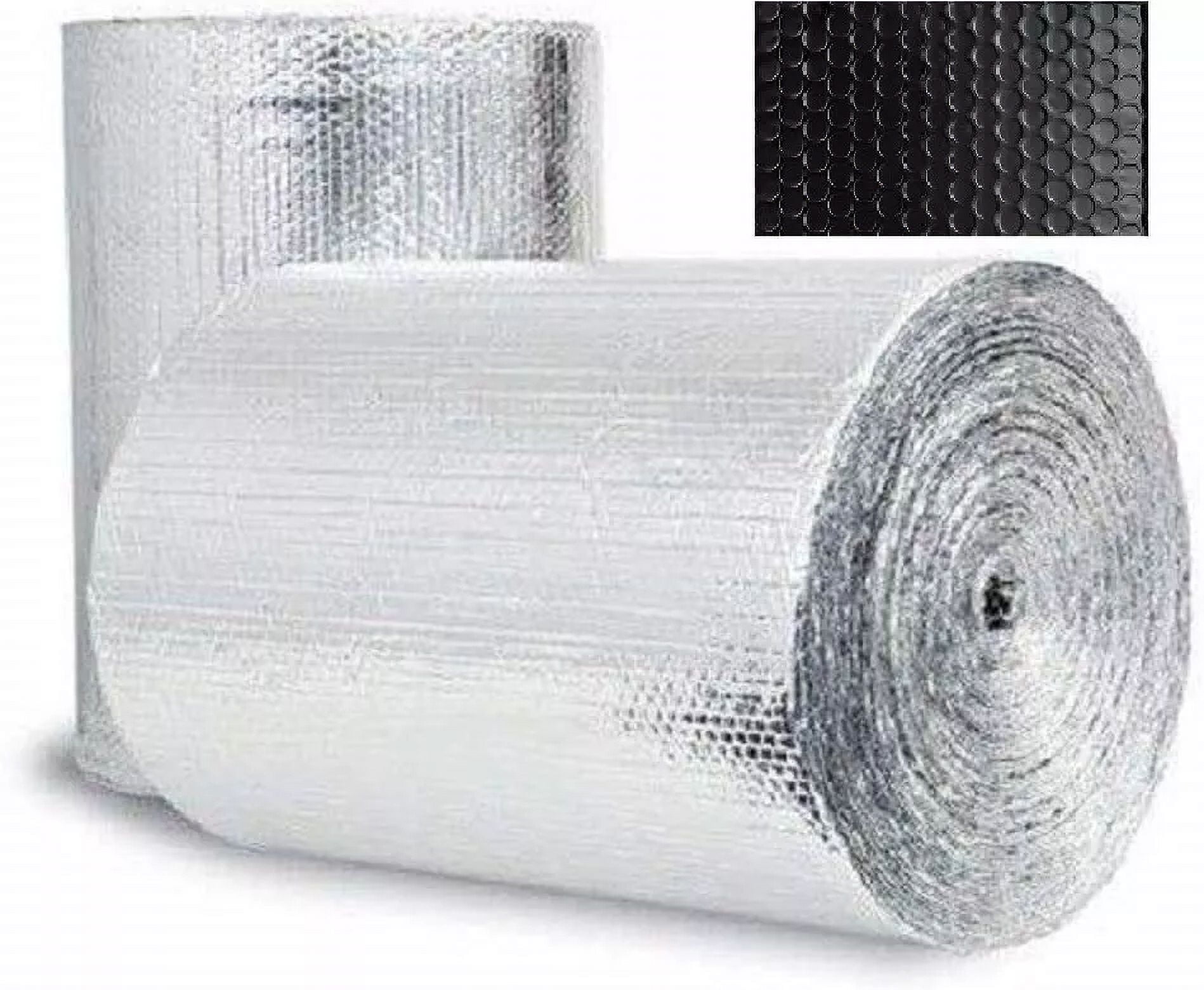 Reflective BLACK REFLECTIVE BUBBLE RAFTER DUCT WRAP HVAC Insulation Roll 16X50
