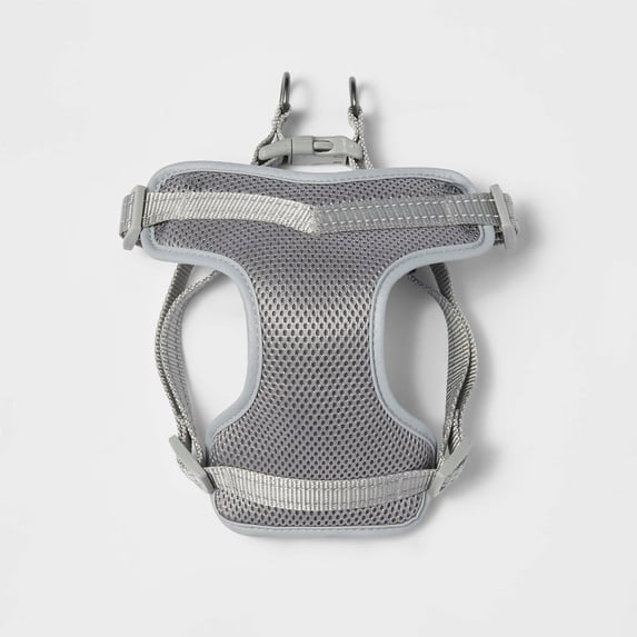 Reflective Basic Mesh Dog Harness M Gray
