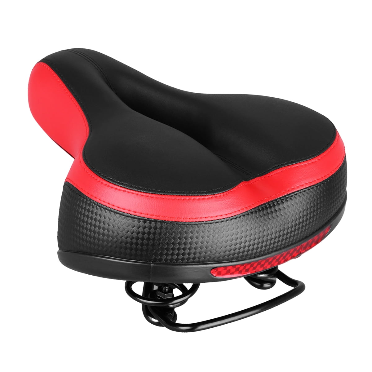 Reflective Bike Saddle Absorbing Mountain Bike Seat Spring Comfortable