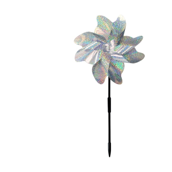 Reflective Bird Deterrent Pinwheel, 22 Inch Laser Windmill Spinner for Garden and Farm Protection, 1Pc