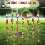 Reflective Bird Scare Rod 10Pcs Glittery Bird Reflector Spiral Garden Pendant For Window Outdoor Orchard Keeps Bird Away