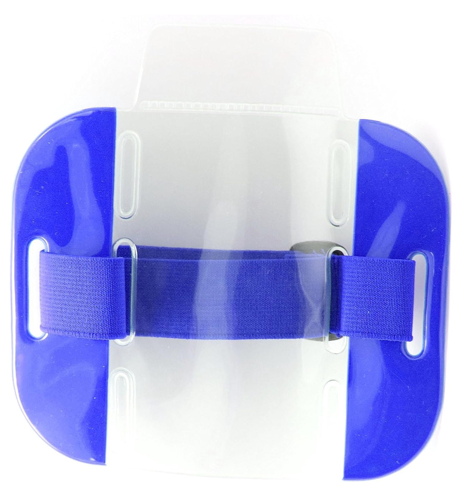 Reflective Orange Armband Badge Holder - 2 Pack - Adjustable Strap For High Visibility At Work