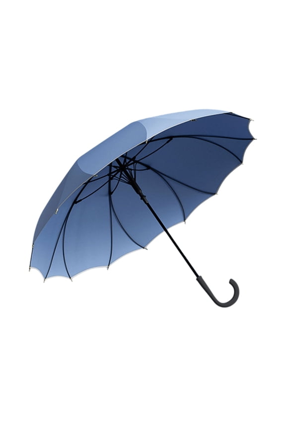 Reflective Border Umbrella Designed for Night Featuring Windproof Structure and Auto Open