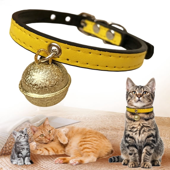 Reflective Breakaway Cat Collars with Bell & Name Tag, Safety Buckle Adjustable Kitten Collar for Boys & Girls Cats, 12 Colors
