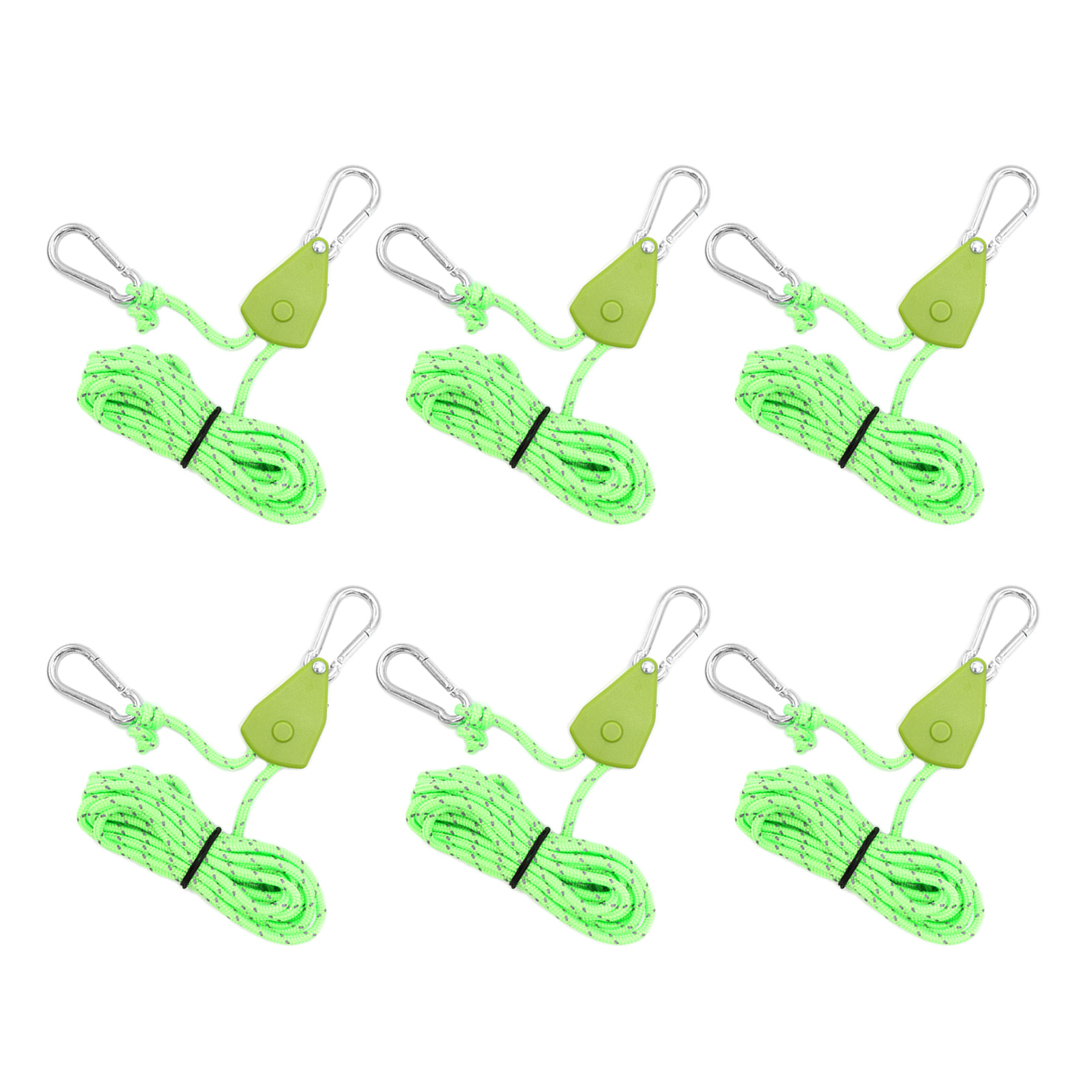 Reflective Camping Pulley Rope Tie Downs Rope Hangers Adjusted Tent ...