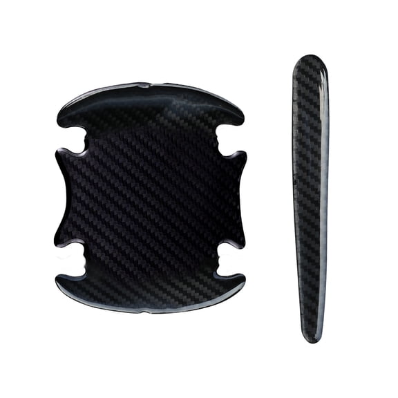 Reflective Car Door Handle Protection Film - Scratch-Resistant Carbon Fiber Stickers - Easy Peel-and-Stick Installation for Universal Fit