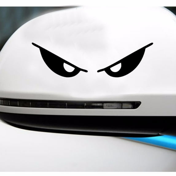 Reflective Car Sticker Motorcycle Helmet Evil Eyes Shape Body Sticker Personalized Decoration Sticker