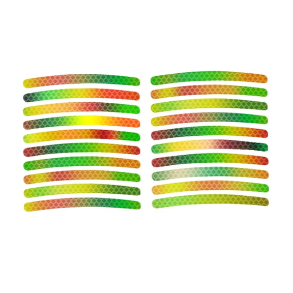 Reflective Car Wheel Decorative Stripe Stickers, Luminous Car Stickers for Night Driving, High Reflective Wheel Stickers Decoration Universal for Car Bike Motorcycle Truck (40PCS)