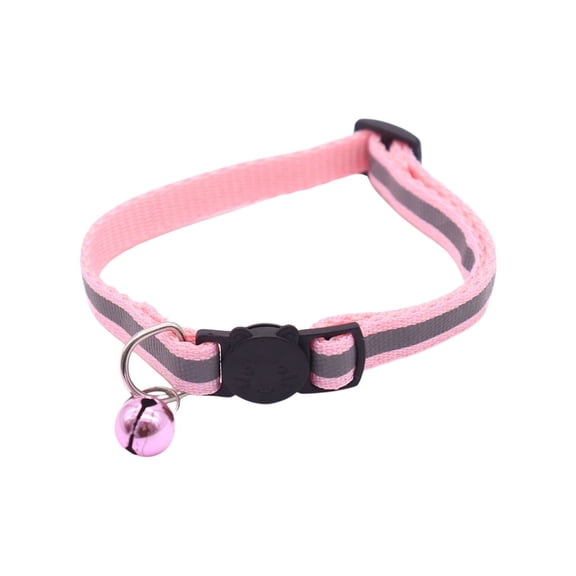 Reflective Cat Collar with Bell Safe Collars for Cats Nylon Pet Collar Adjustable 7.5-12.5 Inch Soft Buckle for Extra Small Puppies Tiny Cats Kitten Yorkie Chihuahua Teacup
