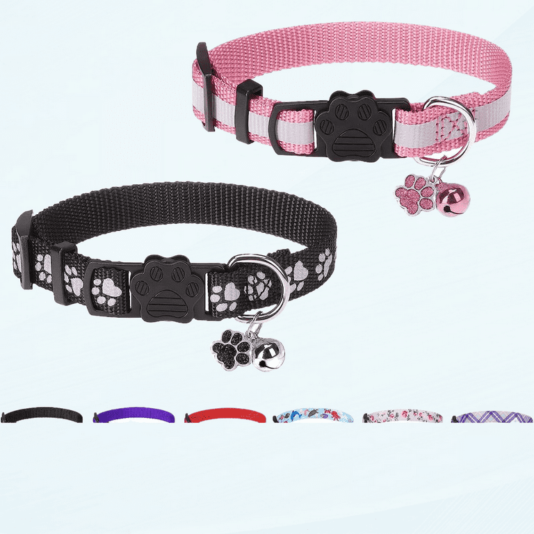 Reflective Cat Collars Breakaway for Big Cats/Adult Cats Boys and