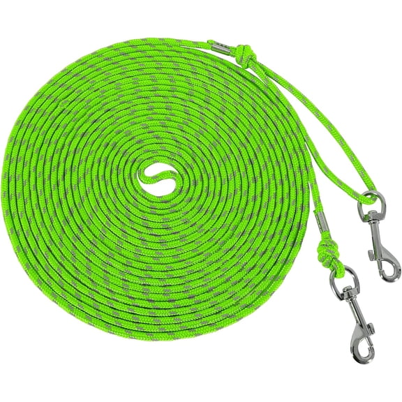 Reflective Cat Leash -15FT Cat Cable Out Escape Proof Walking Leads Yard Long Durable Safe Leash Traning Play Outdoor for Puppies/Kittens/Small Animals(Green)