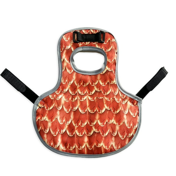 Reflective Chicken Vest for Hens, Bright Orange Poultry Safety Jacket, Adjustable Breathable Hen Protector Apparel, Anti-Pecking Feather Protection Vest