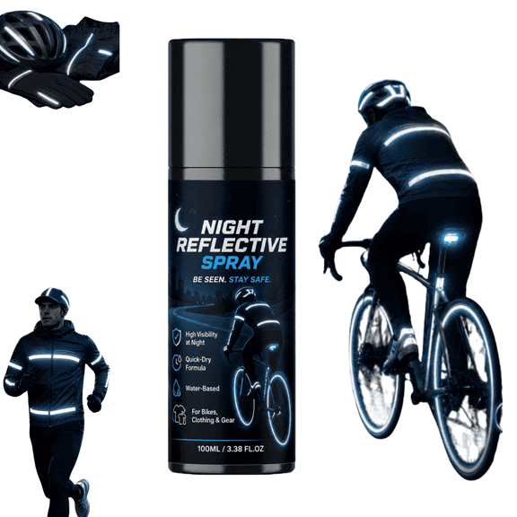 Night Reflective Spray, Clear Reflective Spray Paint Weatherproof ...