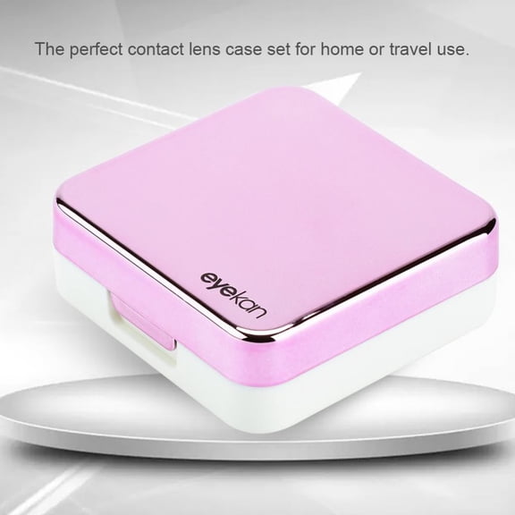 Reflective Cover Contact Lens Case Set Cute Lovely Travel Kit Box , Lens Box, Contact Lens Box