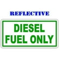 thumbnail image 1 of Reflective Diesel Fuel Only Gasoline Only Mixed Fuel Only Vinyl Decal | Sticker | Fuel Gas Door Transfer Tank Eco Pump Gas Label Weatherproof (Diesel Fuel Only), 1 of 3