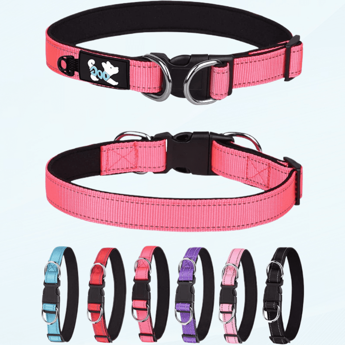 Reflective Dog Collar for Small Medium Large Dogs, Comfy Puppy Collars