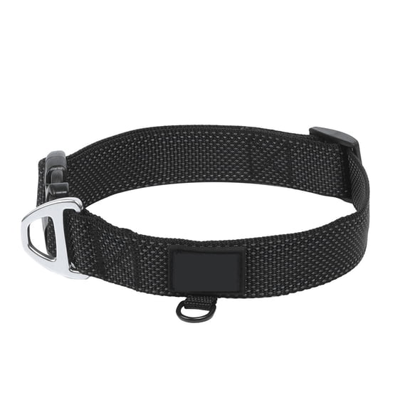 Reflective Dog Collar for Small Medium Large Dogs, Adjustable Pet Neck Strap, Anti Lost Safety Dog Collar with Metal D Ring，A