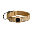 thumbnail image 1 of Reflective Dog Gps Tracking Collar With Tracker, Adjustable No-Choke Neck Strap For Medium Dogs, Brown M Size, Pet Anti-Lost Collar With Leash Attachment, Suitable For Outdoor, 1 of 3