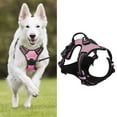 thumbnail image 1 of Reflective Dog Harness No Pull Dog Vest Harness With Handle, Breathable Padded Dog Chest Harness Adjustable for Small to Large Dogs, Pink, Size L, 1 of 10