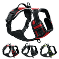 thumbnail image 1 of Reflective Dog Harness - No Pull Adjustable Pet Vest with Reflective Strips Easy Control Handle and Breathable Mesh for Small Medium and Large Dogs - Medium,Red, 1 of 6