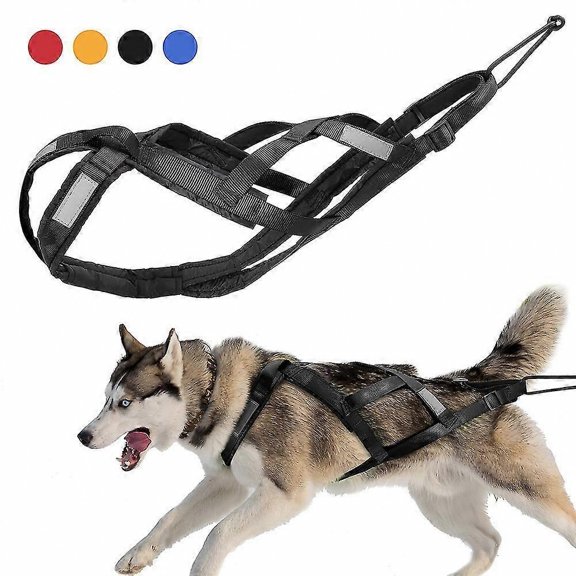 Reflective Dog Harness for Weight Pulling and Training