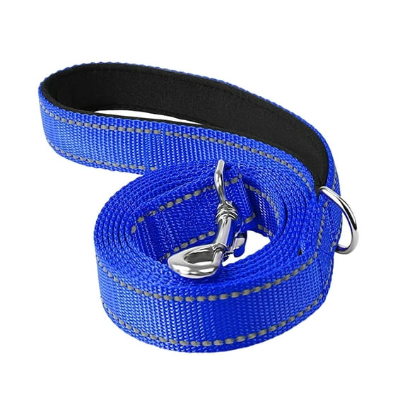 Reflective Dog Leash Comfortable Professional Heavy Duty 6 Foot Easy Clean, Nylon Braided Dog Training Leash, for Small Large Dogs for Jogging dark blue