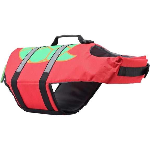 Reflective Dog Life Jacket, Shark and Mermaid Print