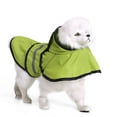 thumbnail image 1 of Reflective Dog Raincoat Jacket with Adjustable Hood, Waterproof Pet Poncho with Leash Opening for Small to Large Dogs(Green,XL), 1 of 5