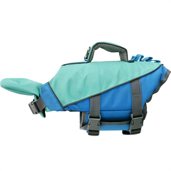 Reflective Dog Swim Vest with Handle High Buoyancy Adjustable Small to Large Breeds Life Suit for Swimming Boatings