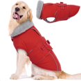 thumbnail image 1 of Reflective Dog Winter Coat, Windproof Fleece Lined Cold Weather Jacket with Adjustable Buckle, Warm Dog Vest for Small Medium Dogs (Patent Pending Design), Yin-01, 1 of 6