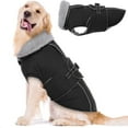 thumbnail image 1 of Reflective Dog Winter Coat, Windproof Fleece Lined Cold Weather Jacket with Adjustable Buckle, Warm Dog Vest for Small Medium Dogs (Patent Pending Design), Yin-02, 1 of 6