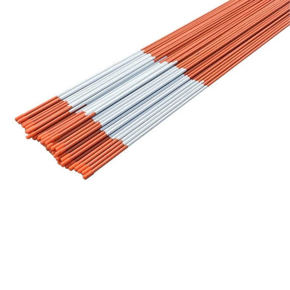 Reflective Driveway Markers 50-Pack 48 Inches Fiberglass Poles Snow Plow Fence Stake Driveway Poles for Parking Lots