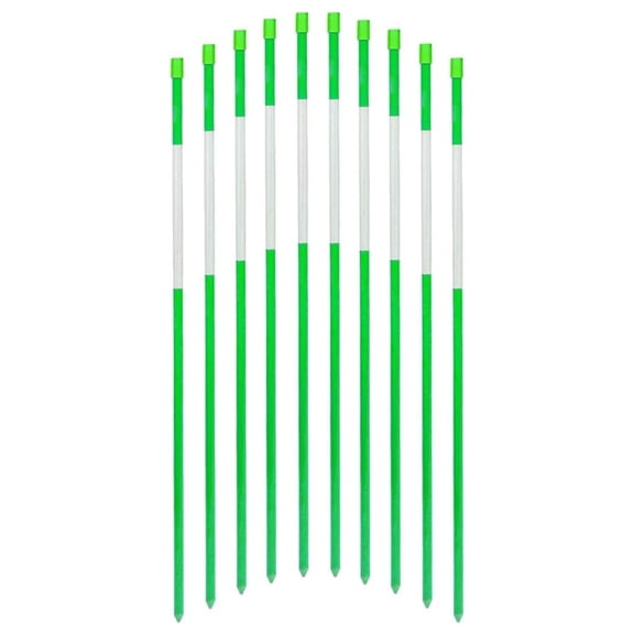 Reflective Driveway Markers -Inch Green 20-Pack 1/4-Inch Dia Reflective Snow Stakes for Roadway