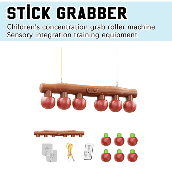 Reflective Drop Stick Challenge Game, 2026 New Hand Eye Coordination Reflex Training Toy, Reflex Catch Game, 3 Adjustable Speed Modes, Catching Sticks for All Ages, Sports Outdoors C control model