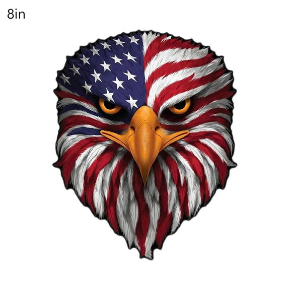Reflective Eagle Decal, Reflective Eyes Eagle Decal, with High Visibility Night Reflectives Design, Waterproof and Fade Resistant Vinyl Sticker for Cars, Trucks and Laptops