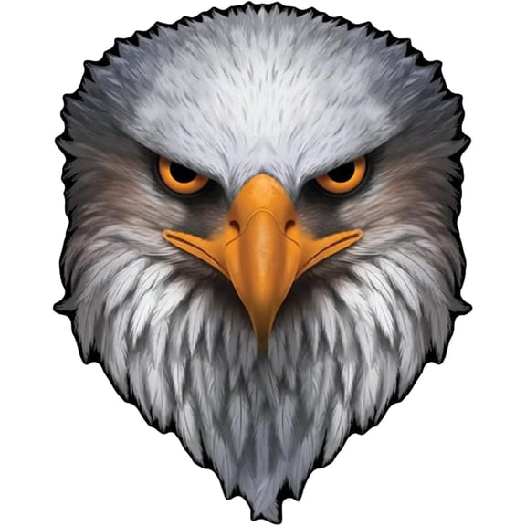 Reflective Eagle Eyes USA Flag Decal, Patriotic American Flag Bald Eagle Sticker, Waterproof Patriotic Vinyl Sticker for Trucks, Cars