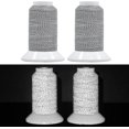 Polyester. Machine Thread Reflective Embroidery Machine Thread Kit Improved Visibility, 2 Spools ...