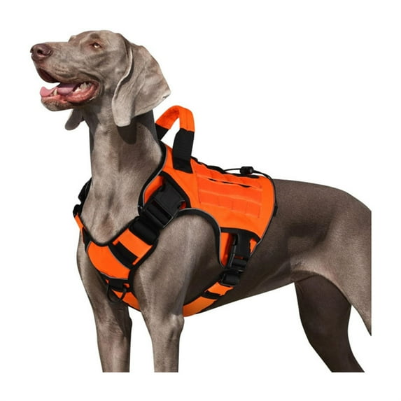 Reflective Escape-Proof Dog Harness with Padded Chest Strap, Adjustable Fit for M/L Breeds Outdoor Training Walking