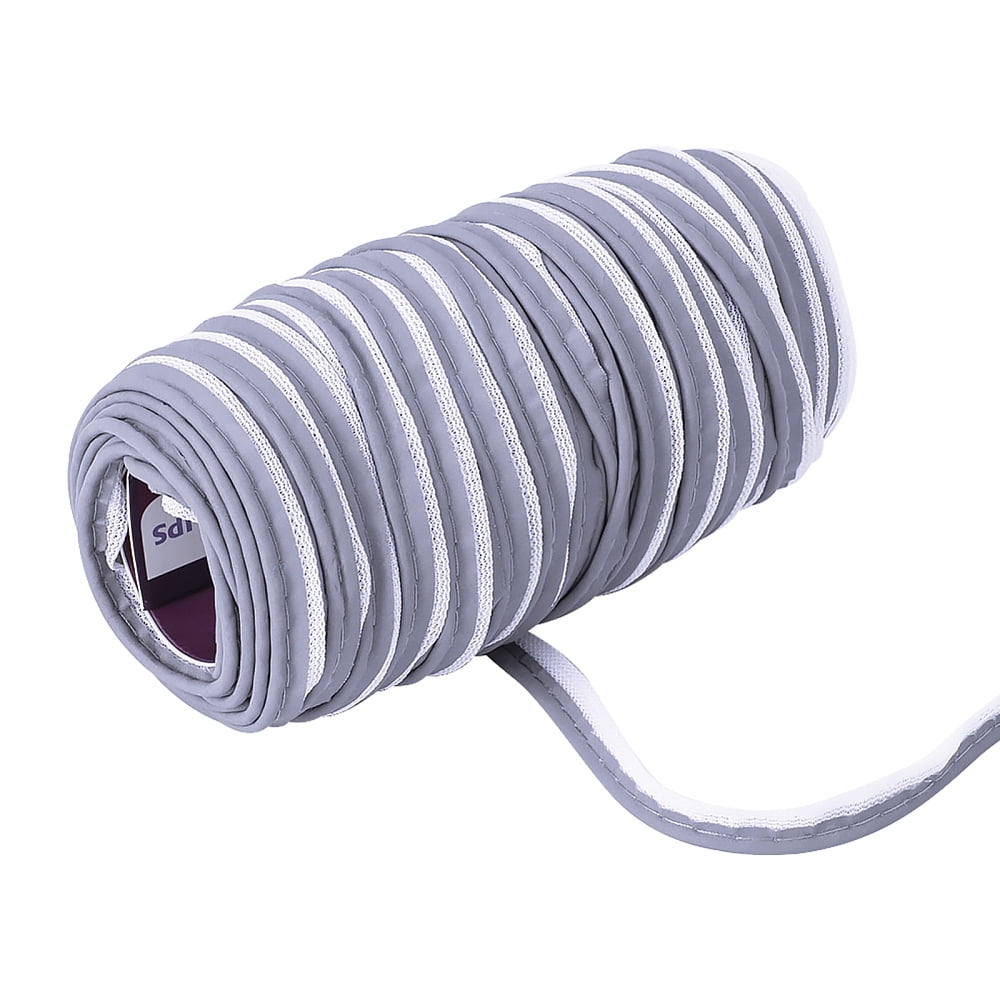 Reflective Fabric Tape Strip For Costumes Bag Sewing Edge Strip Sewing Accessory Gray 9x2mm 100m/bundle