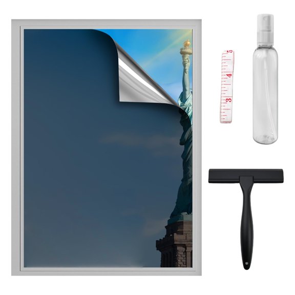 Reflective Finish Window Film 60cm X 500cm Provides Daytime Privacy And Reduces 85% Heat Energy Along With 99% Sunl