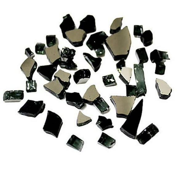 Reflective Fire Pit Glass, Black