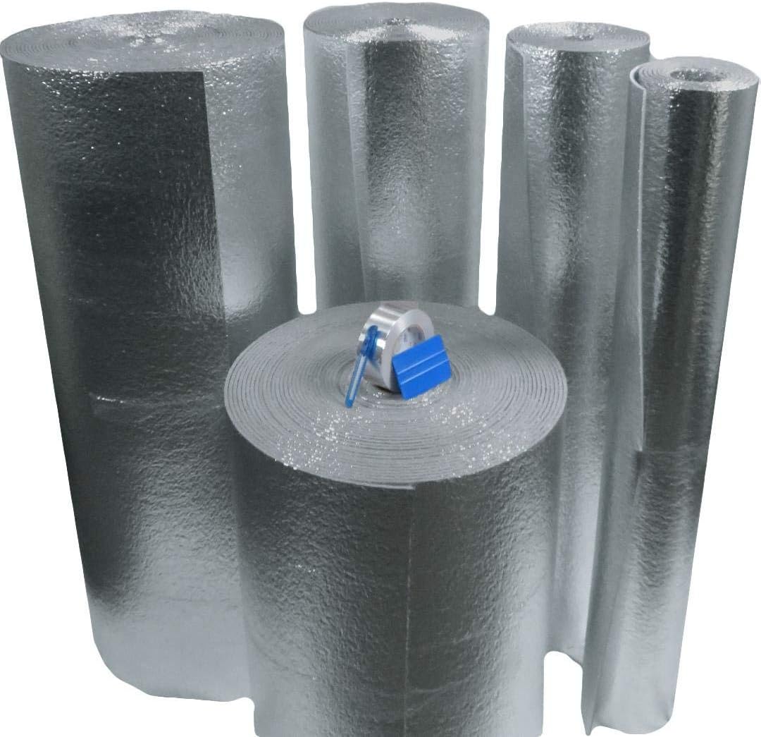 Reflective Foam Insulation Weatherization Kit Roll 16"X25'